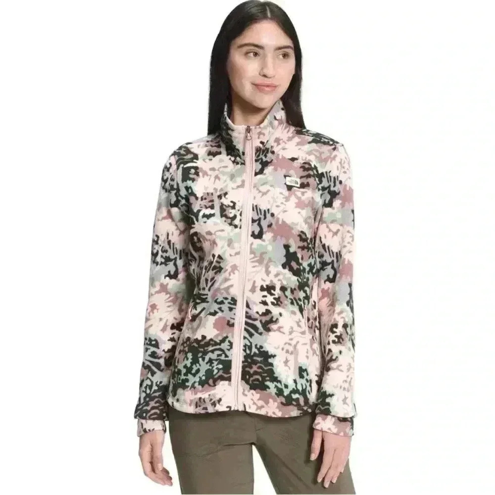 THE NORTH FACE PRINTED CRESCENT FULL-ZIP FLEECE Jacket Size Small - Picture 2 of 5